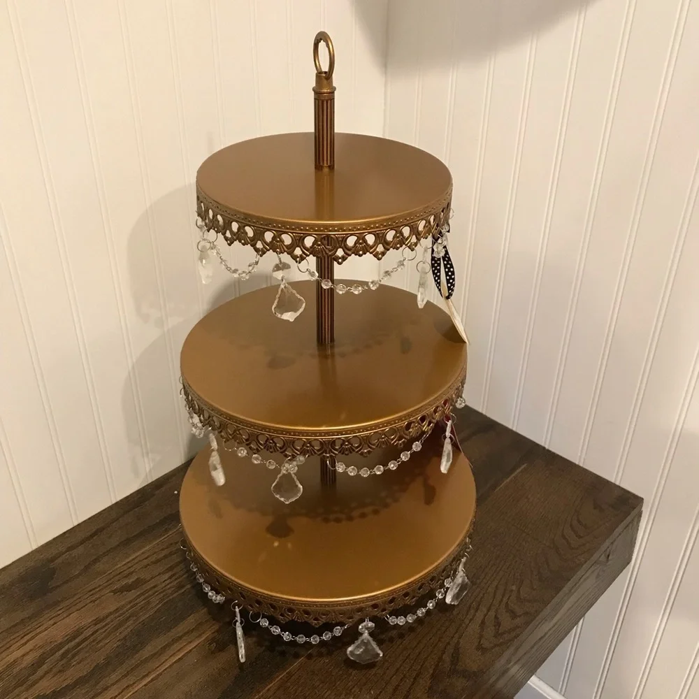 Elegant Gold Tiered Dessert Stand‎